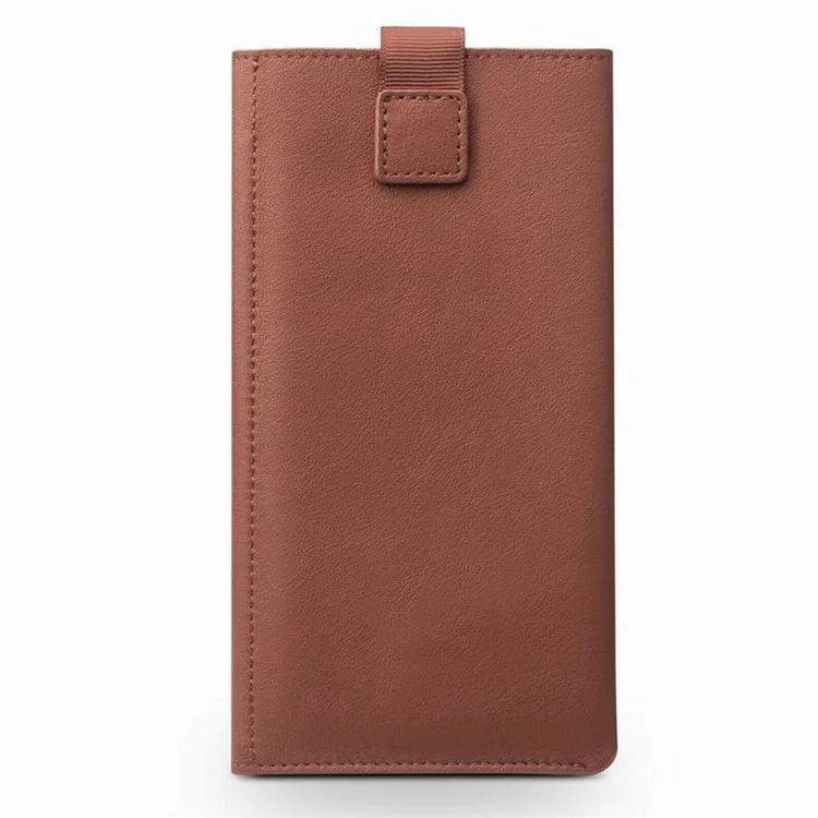 QIALINO Genuine Leather Wallet Protective Pouch Case for Samsung Galaxy C7 Pro - Brown