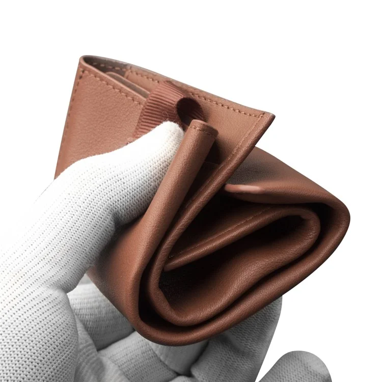QIALINO Genuine Leather Wallet Protective Pouch Case for Samsung Galaxy C7 Pro - Brown