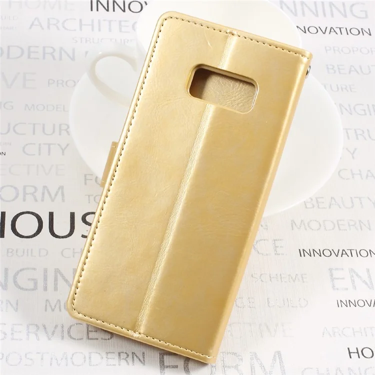 MERCURY GOOSPERY Blue Moon Leather Wallet Case for Samsung Galaxy S8 G950 - Gold