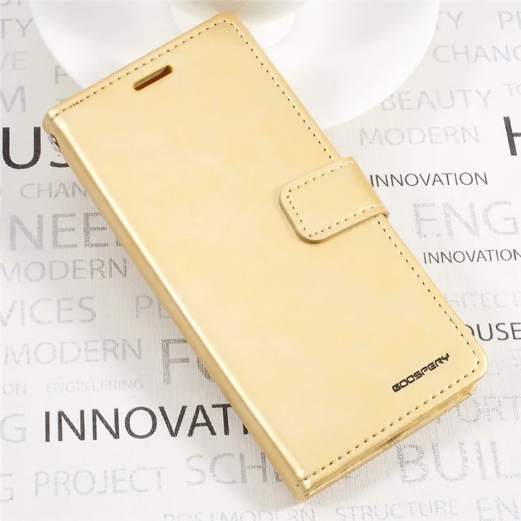 MERCURY GOOSPERY Blue Moon Leather Wallet Case for Samsung Galaxy S8 G950 - Gold