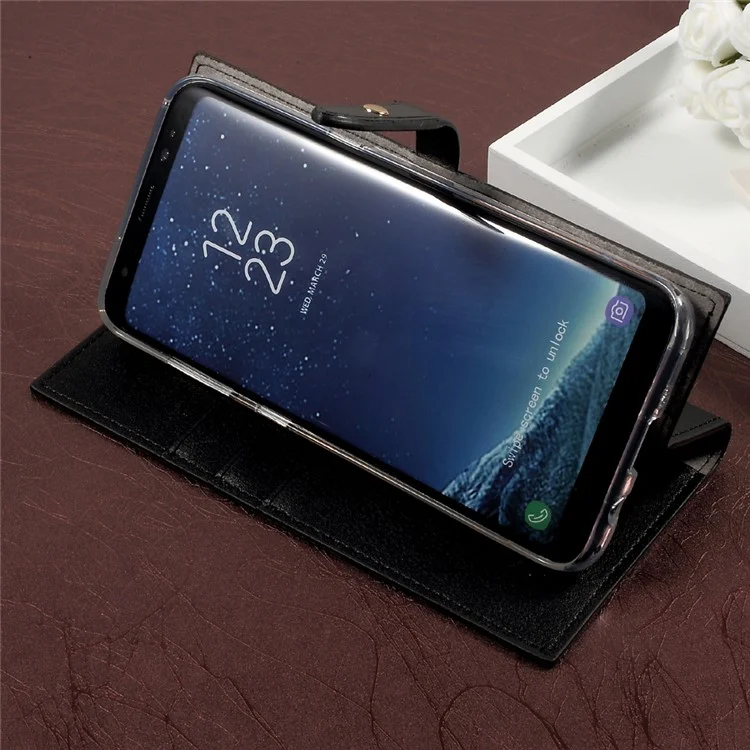 MERCURY GOOSPERY Romance Diary Leather Wallet Case Cover for Samsung Galaxy S8 Plus G955 - Black