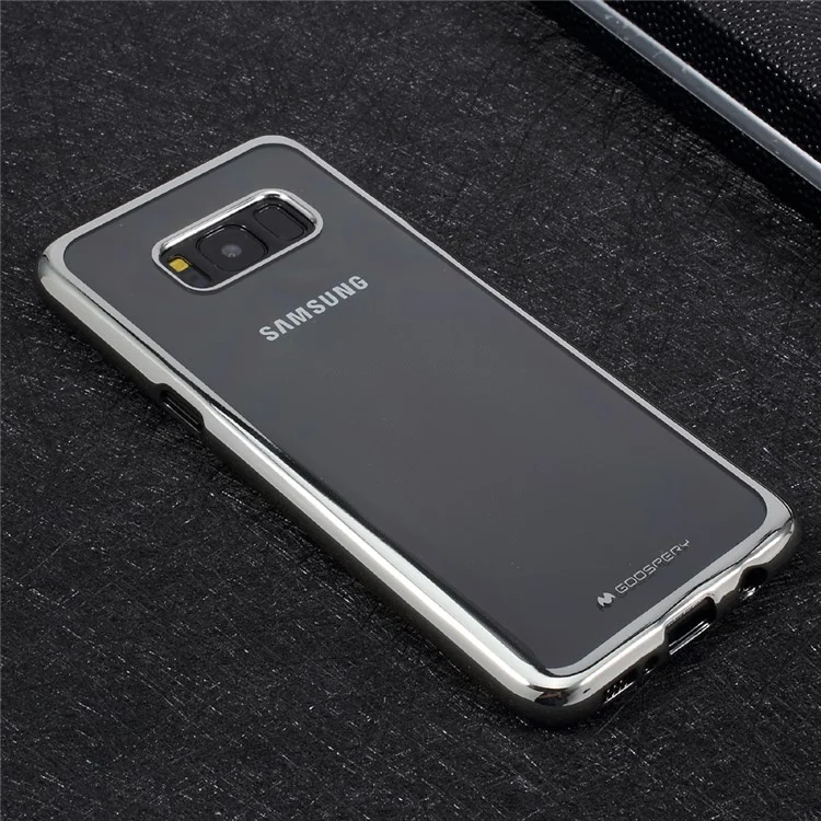 MERCURY GOOSPERY Ring 2 Case Electroplating TPU Clear Phone Cover for Samsung Galaxy S8 Plus G955 - Silver