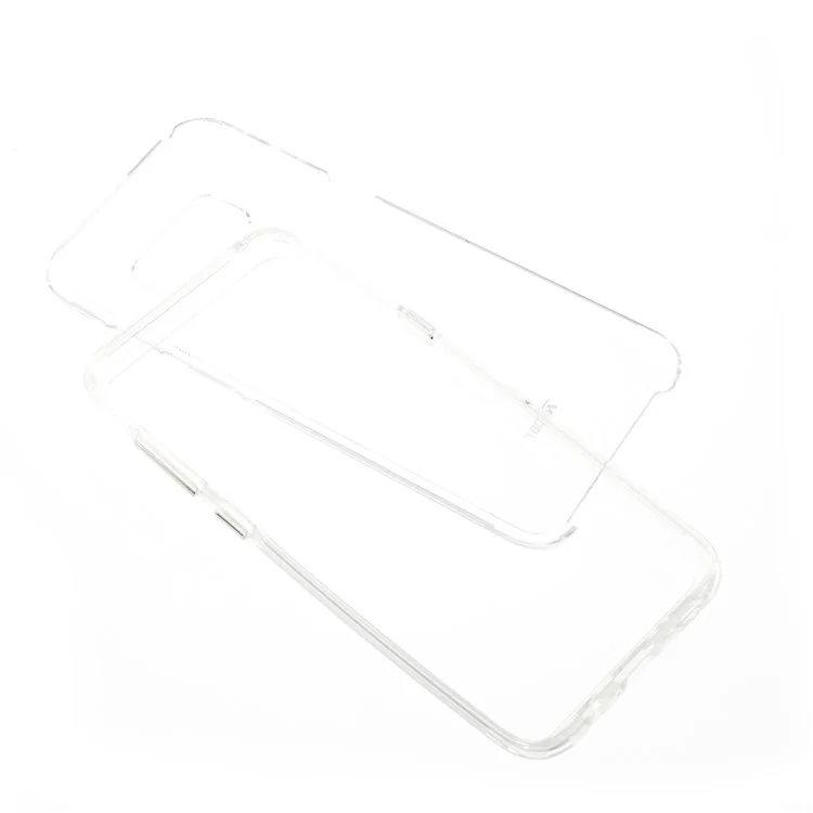 ROAR KOREA Hybrid 2-in-1 TPU Bumper + Hard PC Back Phone Case for Samsung Galaxy S8 SM-G950 - Transparent