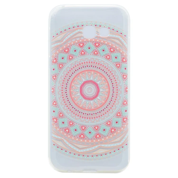 Pattern Printing TPU Case Cover for Samsung Galaxy A3 (2017) - Mandala Pattern