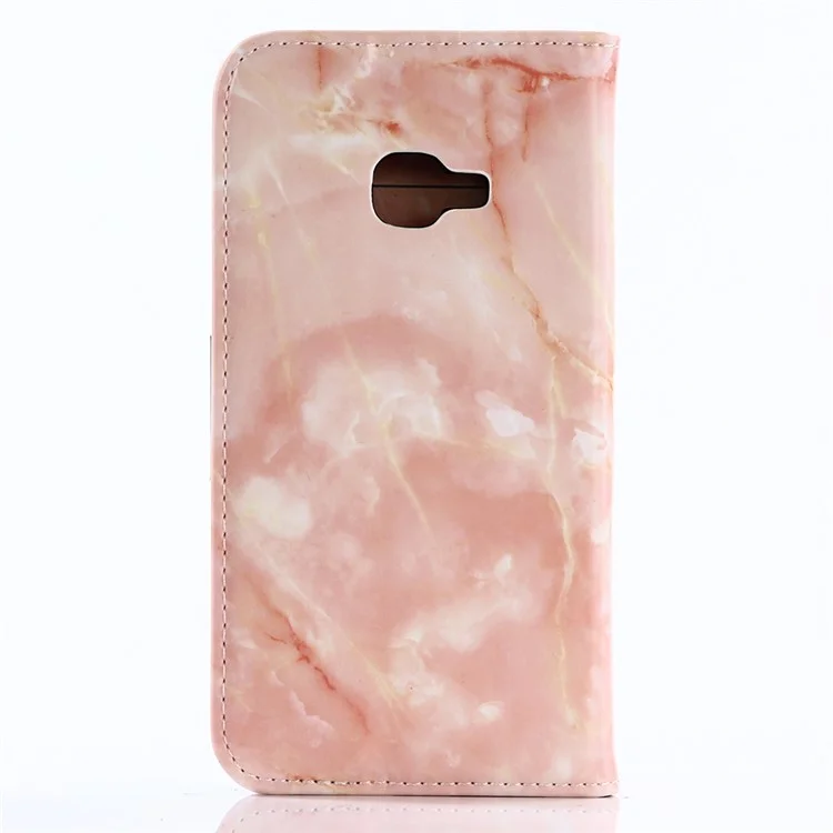 Marble Pattern Leather Wallet Shell with Stand for Samsung Galaxy Xcover 4 - Orange