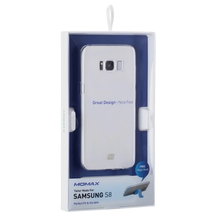 MOMAX 0.6mm Ultra-thin Transparent TPU Gel Case for Samsung Galaxy S8 SM-G950 - Transparent