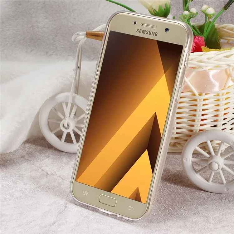 Softlyfit Embossed Flexible TPU Mobile Phone Casing for Samsung Galaxy A5 (2017) - UK Flag and Guitar