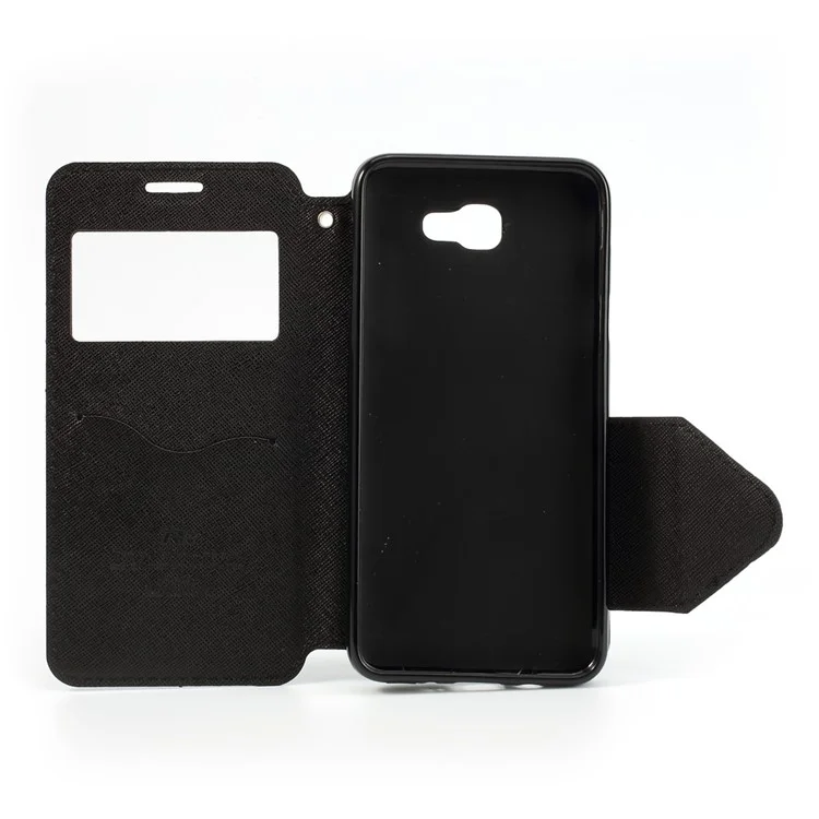 ROAR KOREA View Window Leather Phone Casing for Samsung J5 Prime/On5 2016 - Black