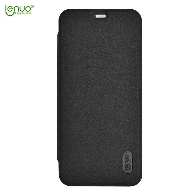 LENUO Ledream Series Flip Leather Phone Cover for Samsung Galaxy S8+ SM-G955 - Black