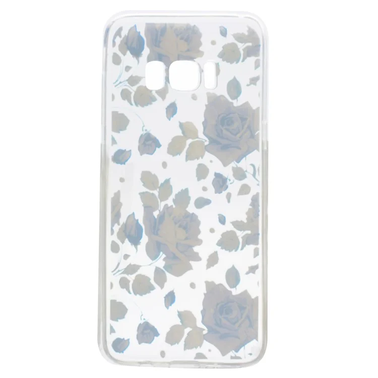 Pattern Printing TPU Jelly Case for Samsung Galaxy S8 G950 - Blue Roses