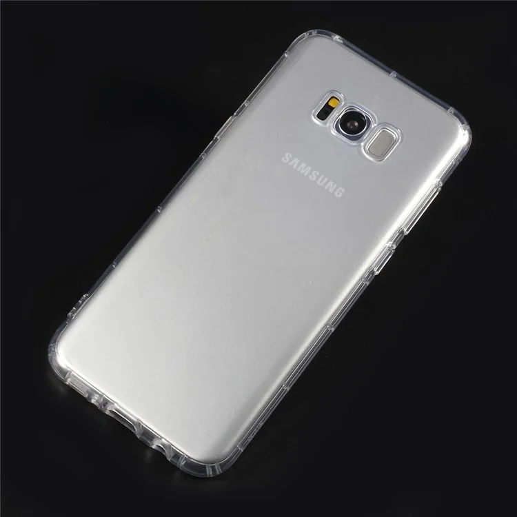 Drop-resistant Clear TPU Back Cover for Samsung Galaxy S8 G950 - Transparent