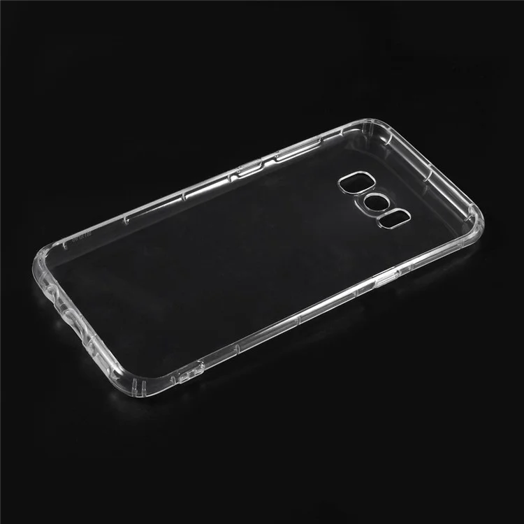 Drop-resistant Clear TPU Back Cover for Samsung Galaxy S8 G950 - Transparent