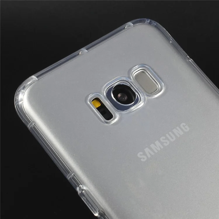 For Samsung Galaxy S8 Plus G955 Drop-resistant Clear TPU Back Phone Case - Transparent