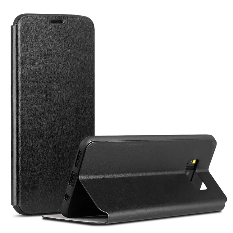 X-LEVEL Flip Leather Stand Mobile Phone Case for Samsung Galaxy S8 Plus G955 - Black