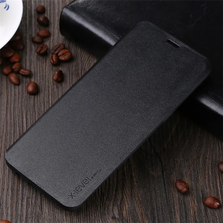 X-LEVEL Flip Leather Stand Mobile Phone Case for Samsung Galaxy S8 Plus G955 - Black