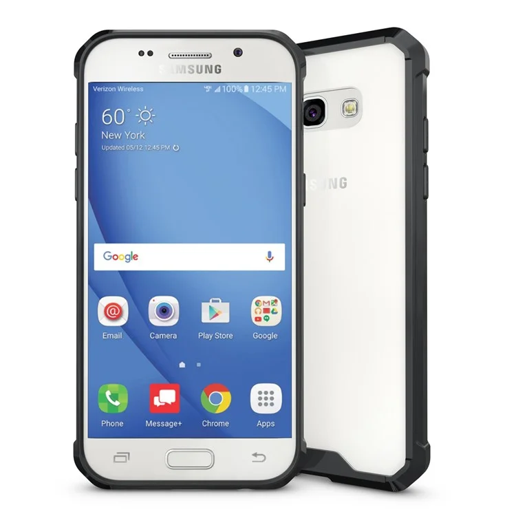 TPU + Transparent Acrylic Protective Phone Cover for Samsung Galaxy A5 (2017) SM-A520F - Black