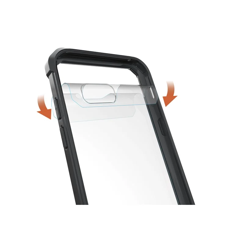 TPU + Transparent Acrylic Protective Phone Cover for Samsung Galaxy A5 (2017) SM-A520F - Black