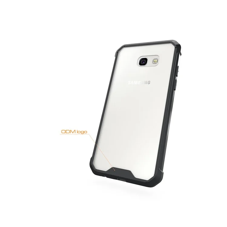 TPU + Transparent Acrylic Protective Phone Cover for Samsung Galaxy A5 (2017) SM-A520F - Black