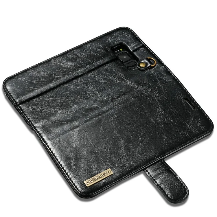 DG.MING Detachable 2-in-1 Genuine Leather Phone Case for Samsung Galaxy S8 G950 - Black