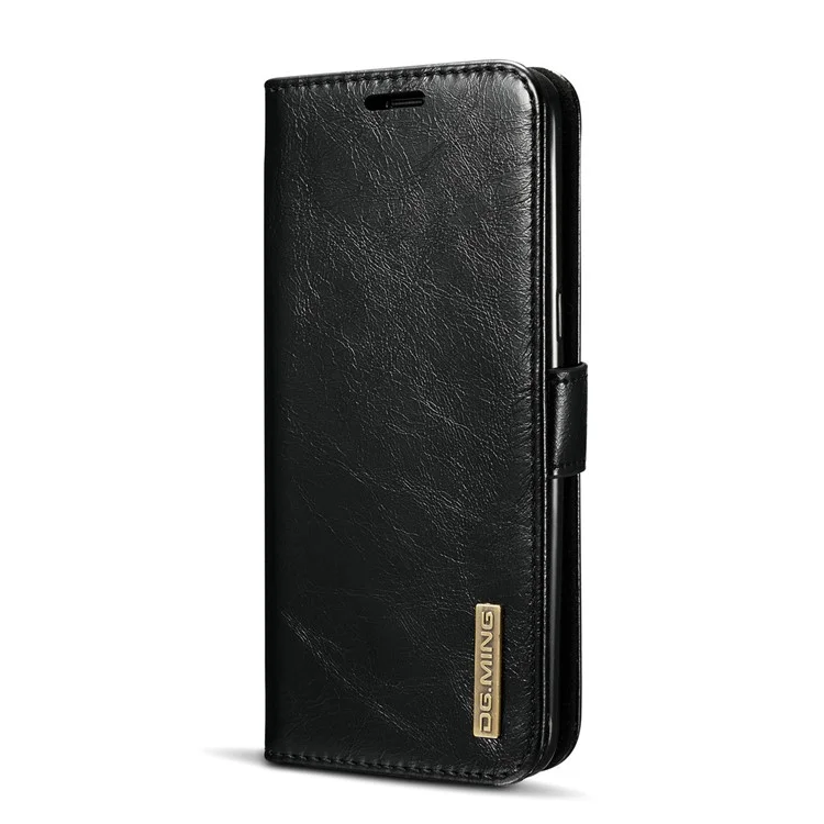 DG.MING Detachable 2-in-1 Genuine Leather Phone Case for Samsung Galaxy S8 G950 - Black