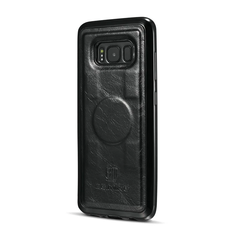 DG.MING Detachable 2-in-1 Genuine Leather Phone Case for Samsung Galaxy S8 G950 - Black