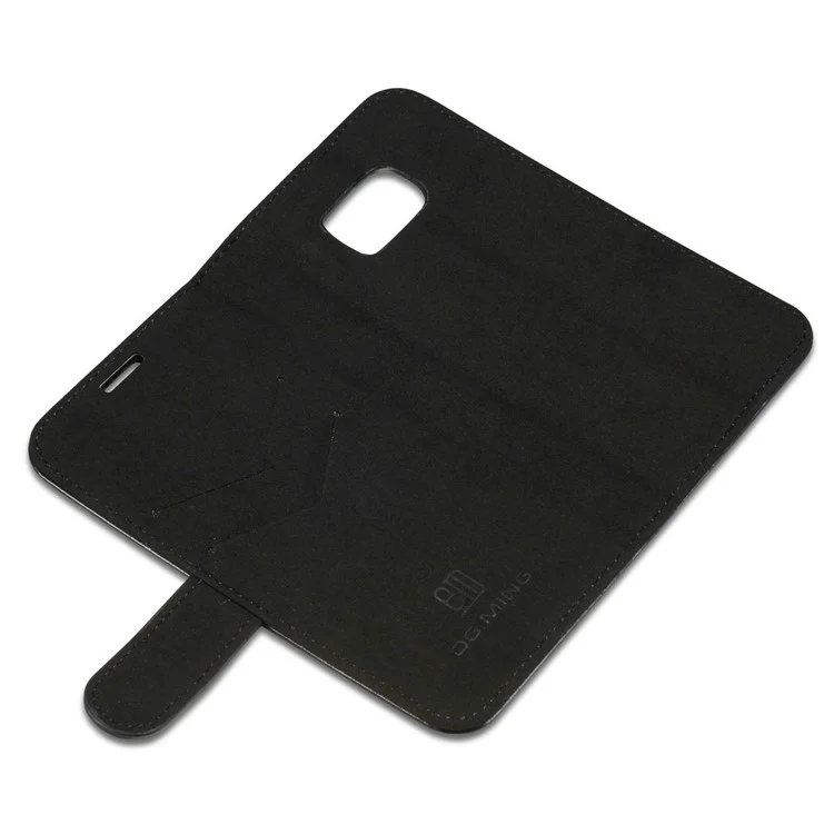 DG.MING Detachable 2-in-1 Genuine Leather Mobile Casing for Samsung Galaxy S7 G930 - Black