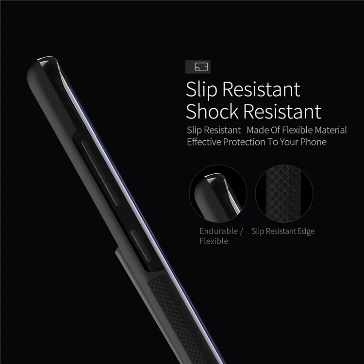 DUX DUCIS Pocard Series Card Slot PU Leather Skin TPU Phone Case for Samsung Galaxy S8+ SM-G955 - Black