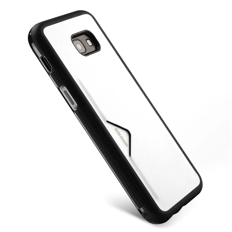 DUX DUCIS Pocard Series Card Slot PU Leather Skin TPU Back Case for Samsung Galaxy A5 (2017) SM-A520 - White