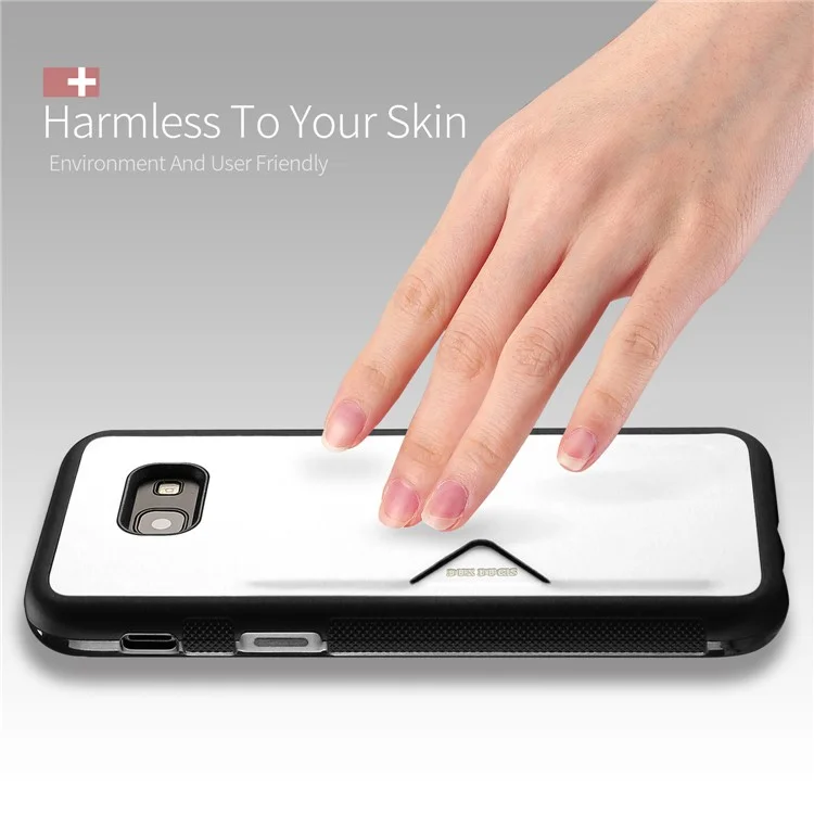 DUX DUCIS Pocard Series Card Slot PU Leather Skin TPU Back Case for Samsung Galaxy A5 (2017) SM-A520 - White