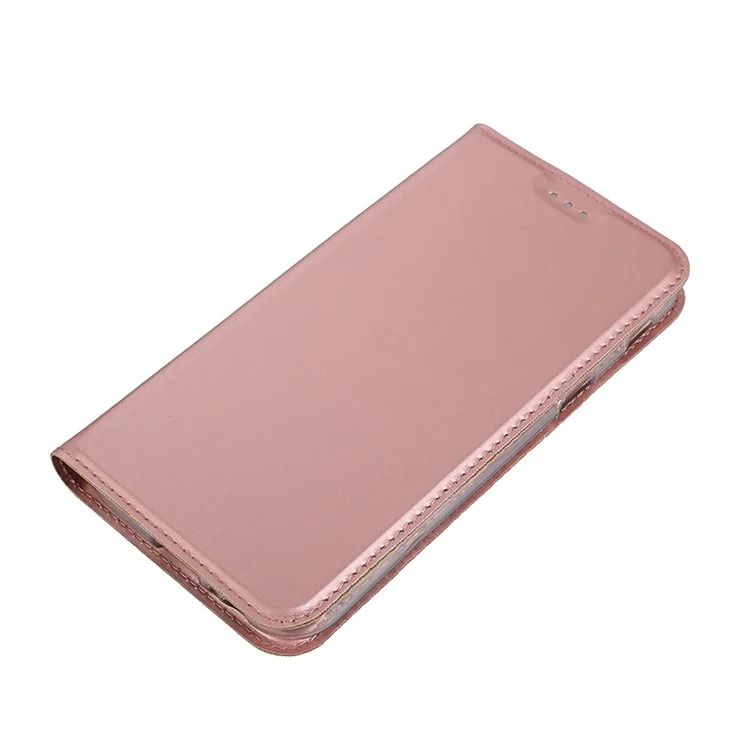 For Samsung Galaxy A5 (2017) SM-A520 Ultra-thin Leather Mobile Phone Case - Rose Gold