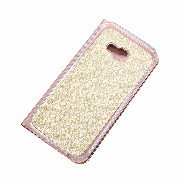 For Samsung Galaxy A5 (2017) SM-A520 Ultra-thin Leather Mobile Phone Case - Rose Gold