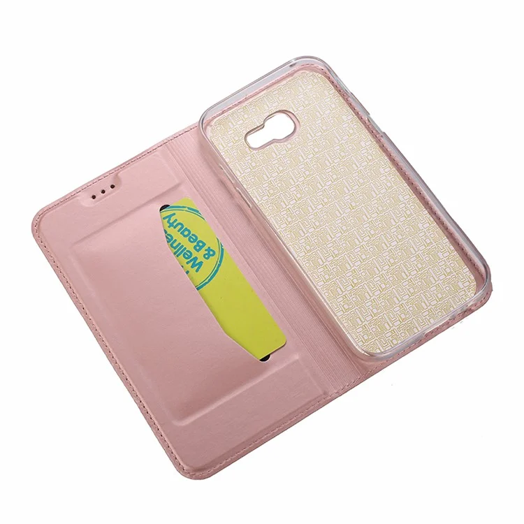 For Samsung Galaxy A5 (2017) SM-A520 Ultra-thin Leather Mobile Phone Case - Rose Gold