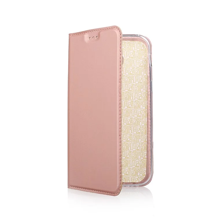 For Samsung Galaxy A5 (2017) SM-A520 Ultra-thin Leather Mobile Phone Case - Rose Gold