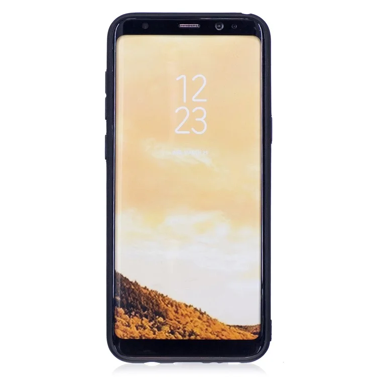 Embossed Pattern Matte TPU Mobile Phone Shell for Samsung Galaxy S8 Plus G955 - Abstract Floral Pattern