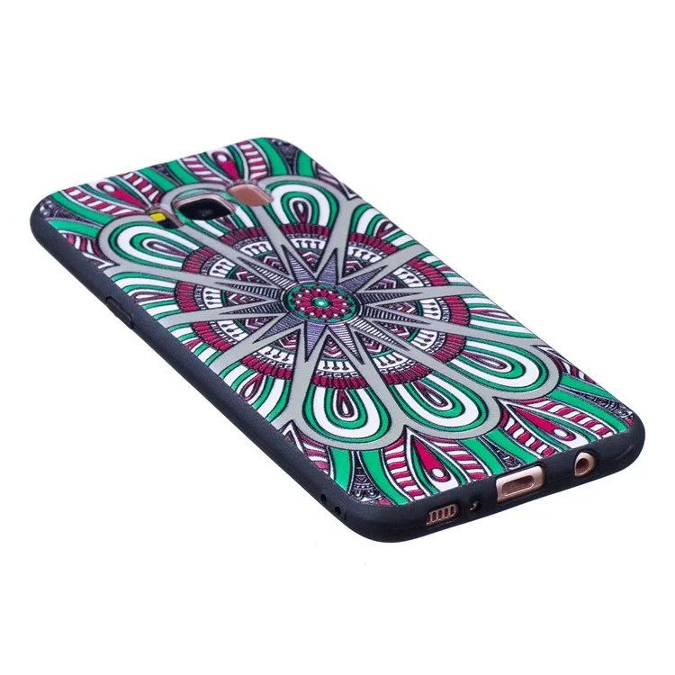 Embossed Pattern Matte TPU Mobile Phone Shell for Samsung Galaxy S8 Plus G955 - Abstract Floral Pattern