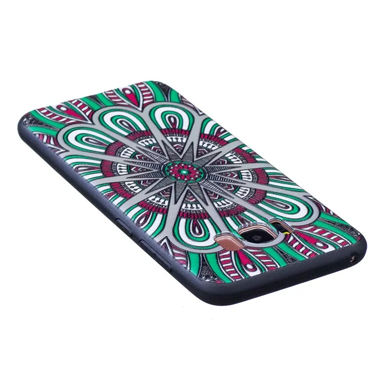 Embossed Pattern Matte TPU Mobile Phone Shell for Samsung Galaxy S8 Plus G955 - Abstract Floral Pattern
