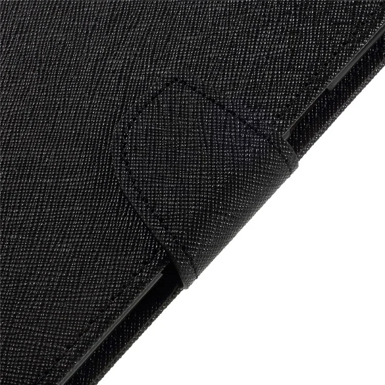 MERCURY GOOSPERY PU Leather Wallet Phone Cover for Samsung Galaxy C9 Pro - Black