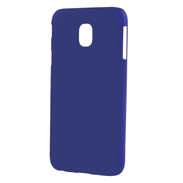 For Samsung Galaxy J3 (2017) Rubberized PC Hard Protective Shell - Dark Blue