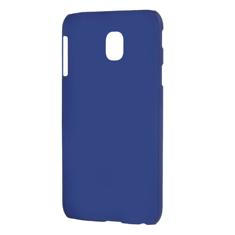 Para Samsung Galaxy J3 (2017) PC de Borracha PC Hard Protective Shell - Azul Escuro