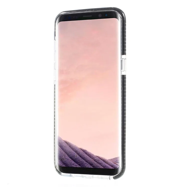 Clear TPU Back Casing for Samsung Galaxy S8+ G955 - Transparent / Black