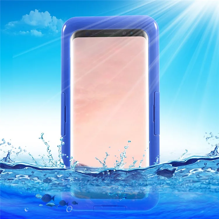 Neoprene + Plastic Waterproof Phone Cover (IP68) for Samsung Galaxy S8 G950 - Blue