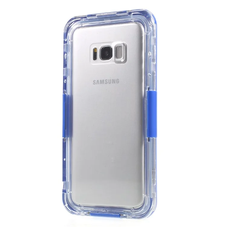 Neoprene + Plastic Waterproof Phone Cover (IP68) for Samsung Galaxy S8 G950 - Blue