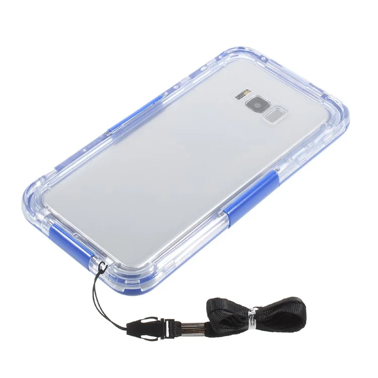 Neoprene + Plastic Waterproof Phone Cover (IP68) for Samsung Galaxy S8 G950 - Blue