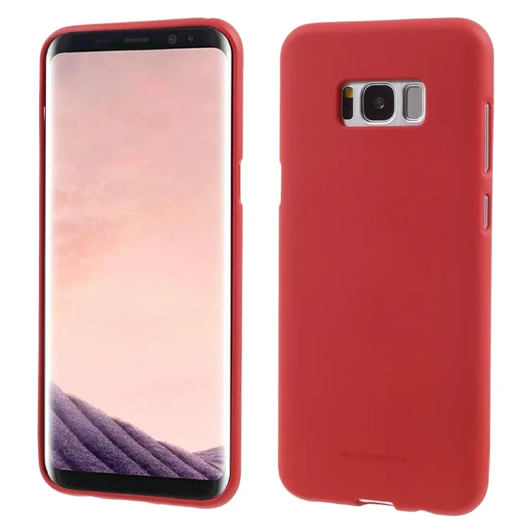 MERCURY GOOSPERY Matte Soft TPU Cell Phone Cover for Samsung Galaxy S8 G950 - Red