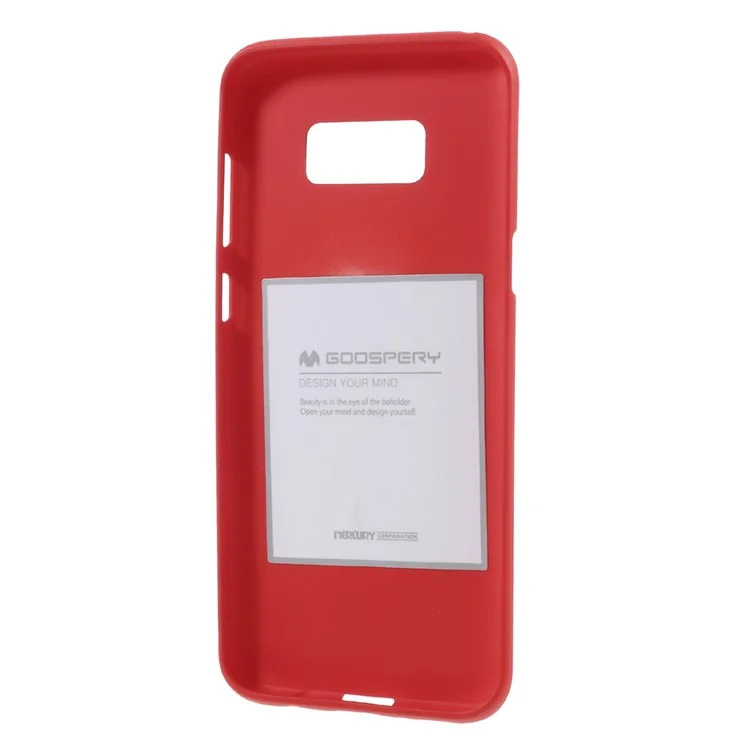 MERCURY GOOSPERY Matte Soft TPU Cell Phone Cover for Samsung Galaxy S8 G950 - Red