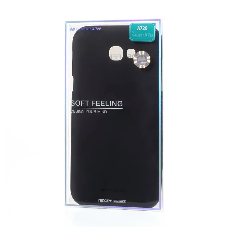 MERCURY GOOSPERY Matte Anti-fingerprint TPU Phone Case for Samsung Galaxy A3 (2017) - Black