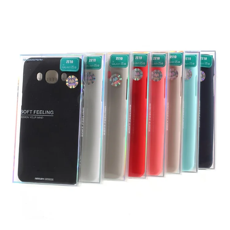MERCURY GOOSPERY Matte Anti-fingerprint TPU Phone Case for Samsung Galaxy J5 (2016) J510 - Black