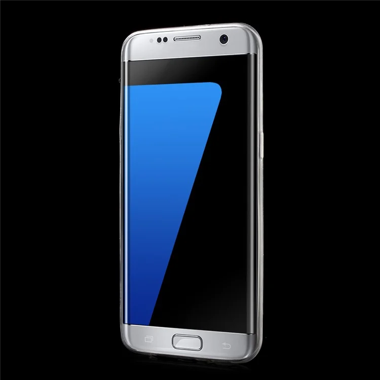 Pattern Printing Ultra-thin Gel TPU Cover for Samsung Galaxy S7 edge SM-G935 - Lemon