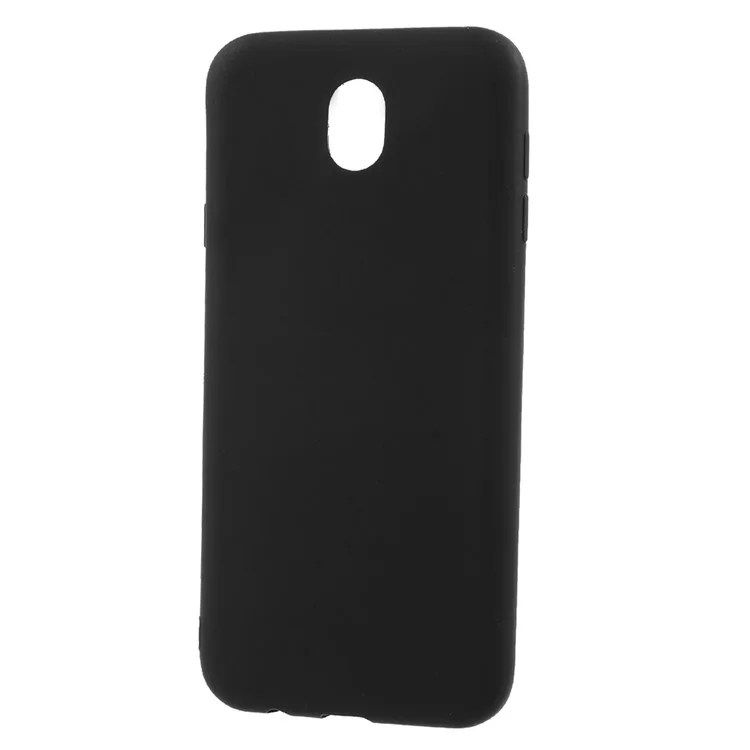 Matte Anti-fingerprint TPU Phone Case for Samsung Galaxy J7 (2017) EU Version - Black