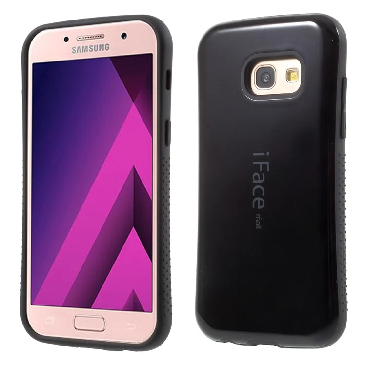 IFACE MALL PC + TPU Hybrid Phone Case for Samsung Galaxy A3 (2017) - Black